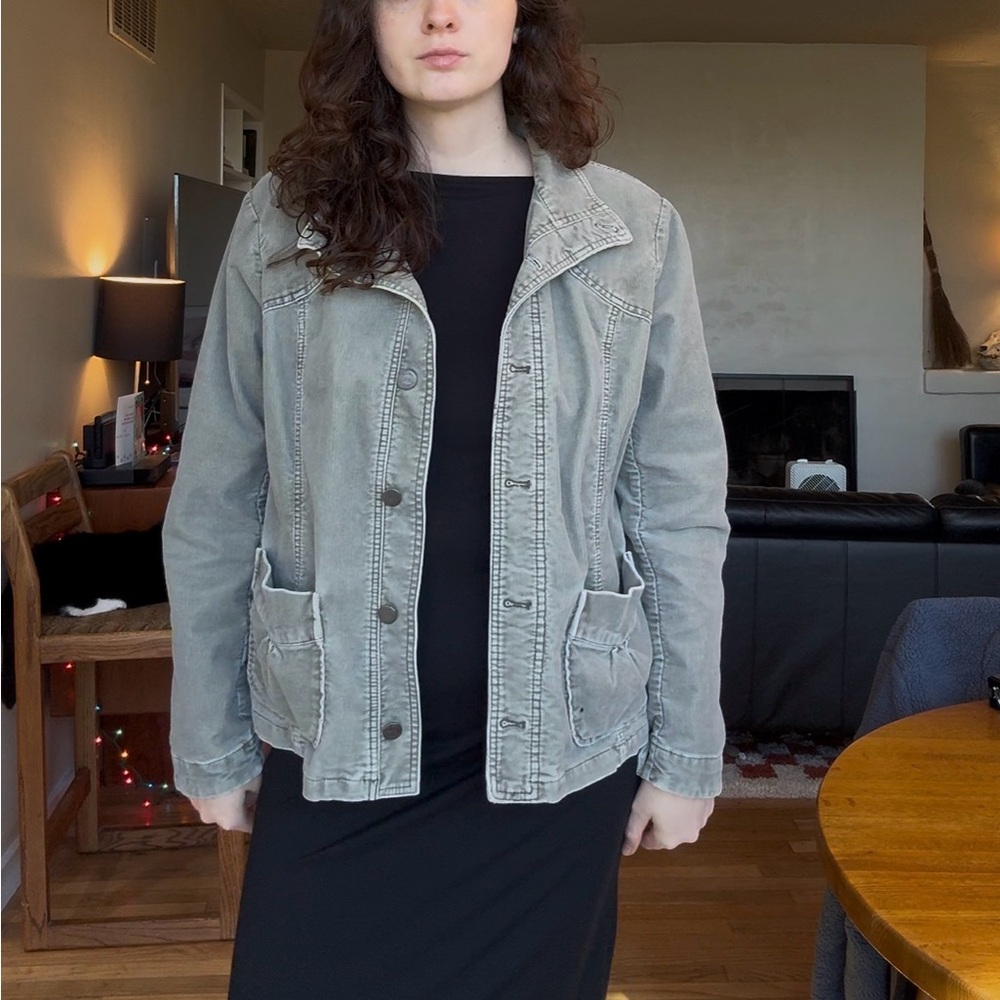 Eddie Bauer Sage Green Corduroy Jacket